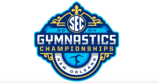 The logo for the SEC Gymnastics Championships.